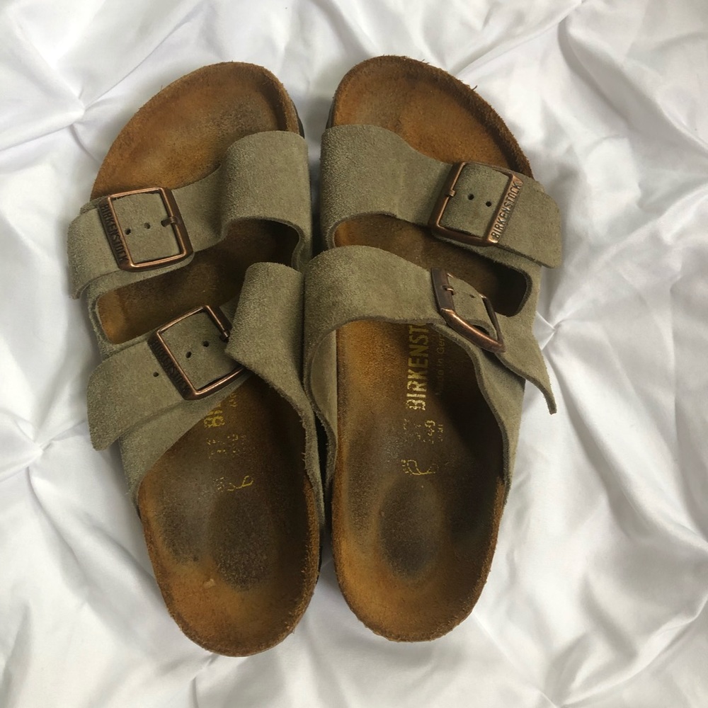 Listing again  - Birkenstocks Taupe Suede size 37